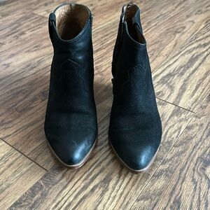 Frye black booties